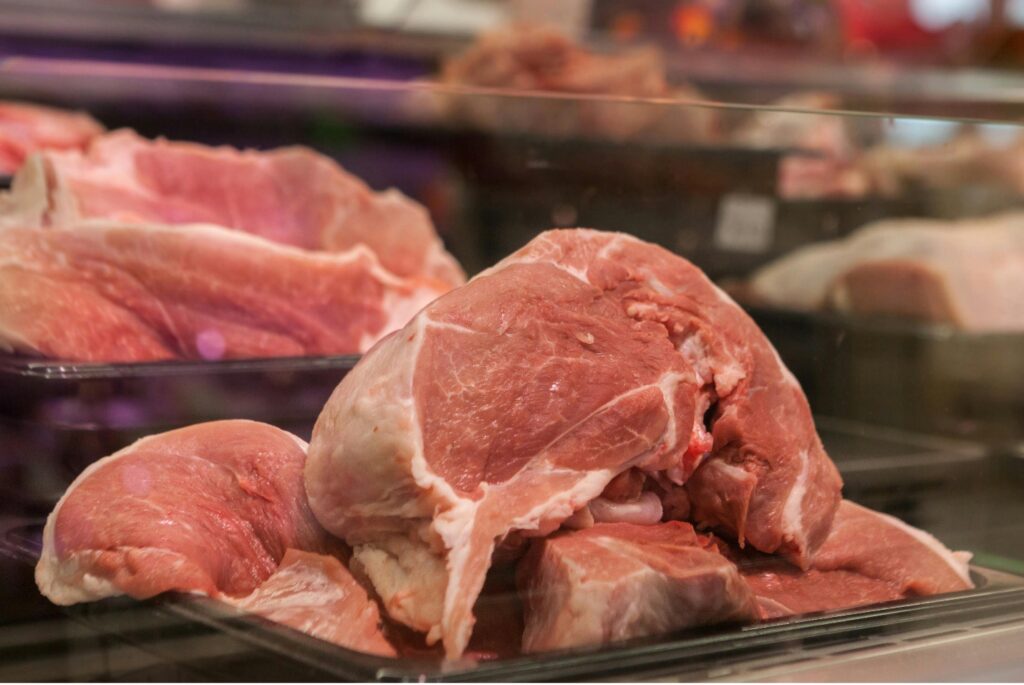 fresh vs frozen meat at the grocery store